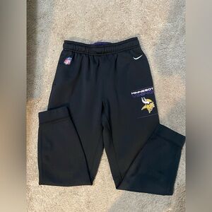 NFL Kids Minnesota Vikings Black Sweatpants